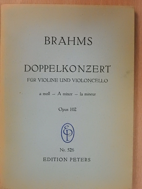 Brahms - Konzert für Violine, Violoncello und Orchester [antikvár]