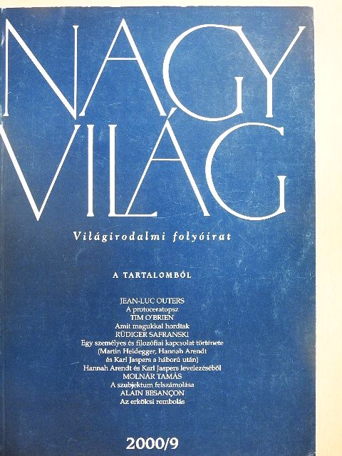 Andrzej Stasiuk - Nagyvilág 2000. szeptember [antikvár]