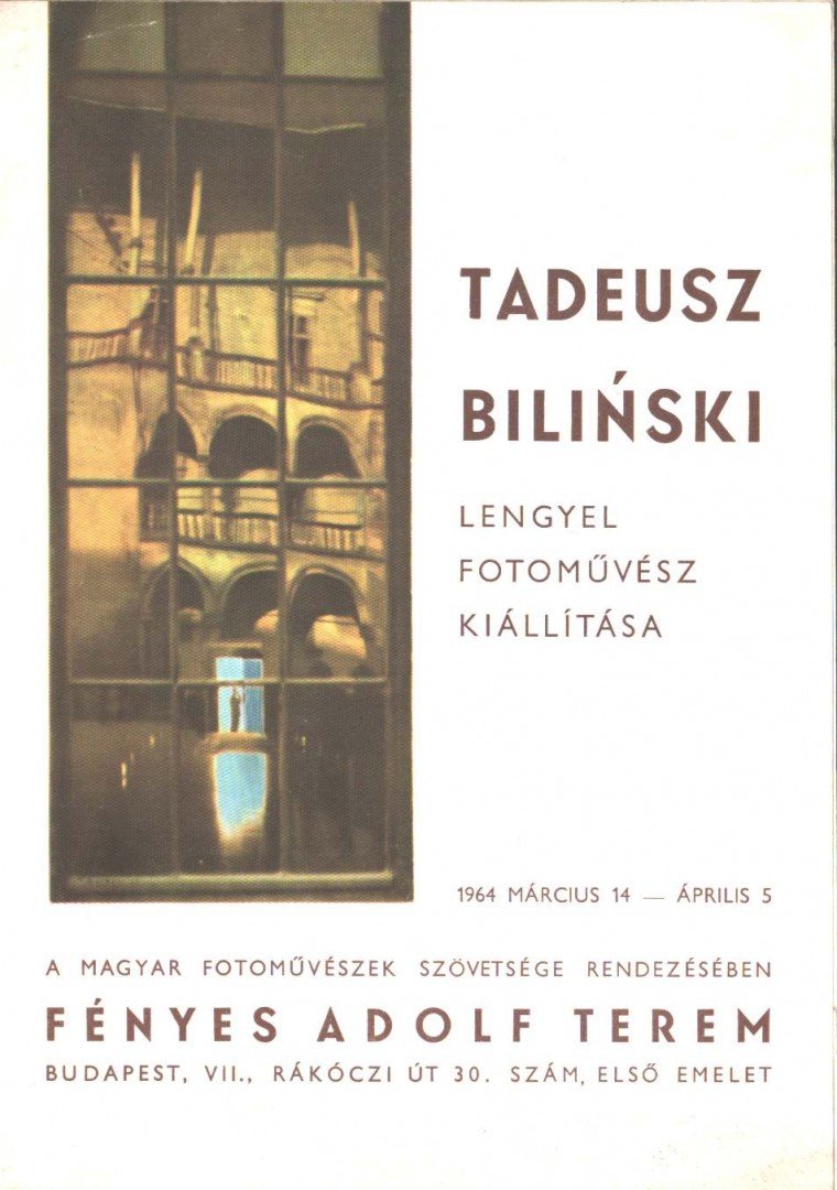 Jean Sunderland - Tadeusz Bilinski lengyel fotoművész kiállítása [antikvár]