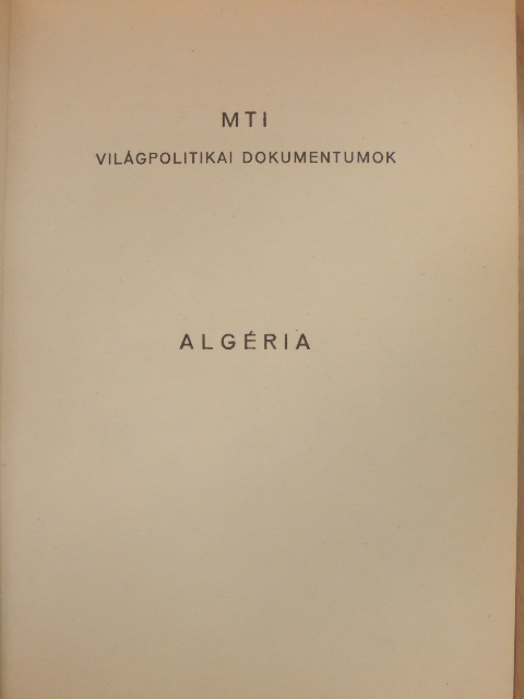 Algéria [antikvár]