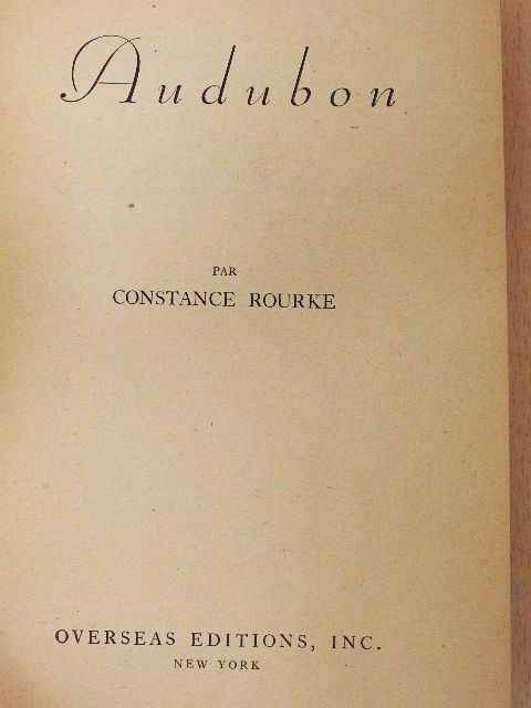Constance Rourke - Audubon [antikvár]