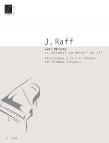 RAFF, JOACHIM - ZWEI MAERSCHE OP.127 KLAVIERAUSZUG ZU VIER HAENDEN VON R.STRAUSS