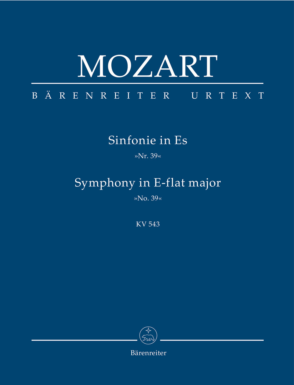 MOZART, W,A, - SINFONIE IN ES NR.39 KV 543 URTEXT STUDIENPARTITUR (LANDON)