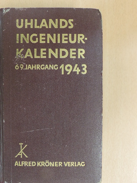 Uhlands Ingenieur-Kalender 1943 [antikvár]