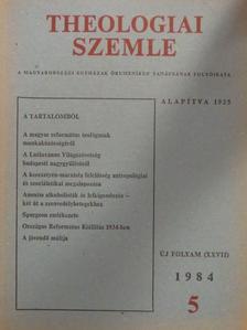 Bartha Tibor - Theologiai Szemle 1984/5. [antikvár]