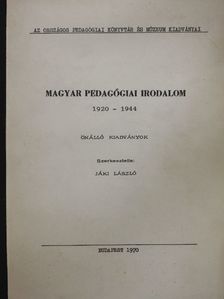 Magyar Pedagógiai Irodalom 1920-1944 [antikvár]