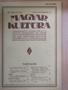 Dr. Balogh Henrik - Magyar Kultúra 1928. november 20. [antikvár]