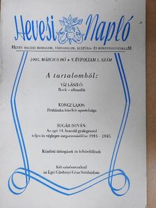 Koncz Lajos - Hevesi Napló 1995. március [antikvár]