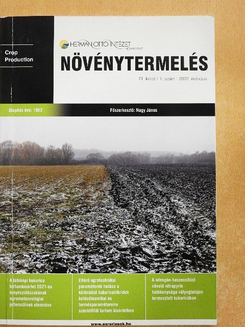 Gombos Béla - Növénytermelés 2022. március [antikvár]