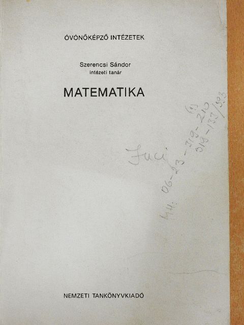 Szerencsi Sándor - Matematika [antikvár]
