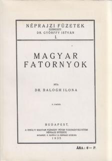 Balogh Ilona - Magyar fatornyok (reprint) [antikvár]