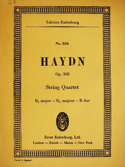 Joseph Haydn - String Quartet No. 83 [antikvár]
