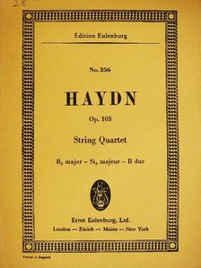 Joseph Haydn - String Quartet No. 83 [antikvár]