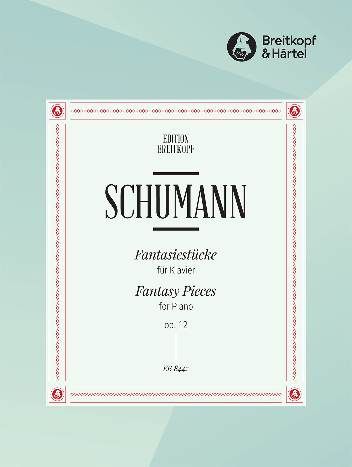 Schumann, Robert - FANTASIESTÜCKE FÜR KLAVIER OP.12 (HRSG. CLARA SCHUMANN, NEUAUFLAGE J. DRAHEIM)