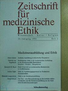 Heinz Schott - Zeitschrift für medizinische Ethik 1994/2 [antikvár]