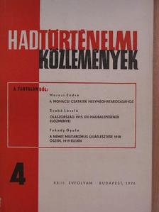Csonkaréti Károly - Hadtörténelmi Közlemények 1976/4. [antikvár]