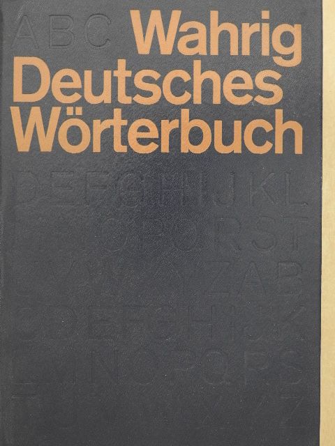 Gerhard Wahrig - Deutsches Wörterbuch [antikvár]
