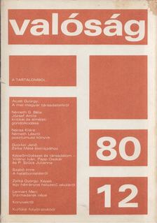 Kőrösi József - Valóság 1980/12 [antikvár]