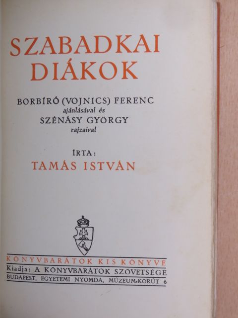 Tamás István - Szabadkai diákok [antikvár]