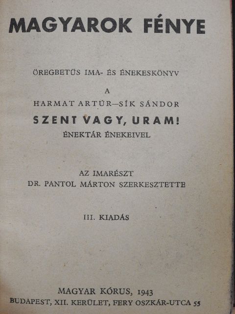 Dr. Joannes Drahos - Magyarok fénye [antikvár]