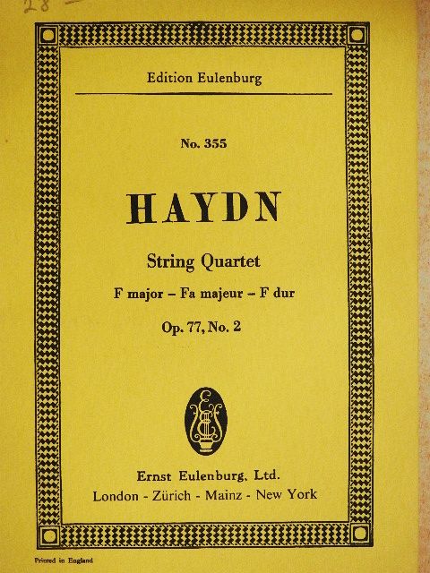 Joseph Haydn - String Quartet No. 82 [antikvár]