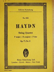Joseph Haydn - String Quartet No. 82 [antikvár]