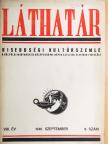 Flórián Tibor - Láthatár 1940. szeptember [antikvár]