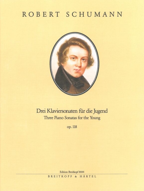 Schumann, Robert - DREI KLAVIERSONATEN FÜR DIE JUGEND OP.118 (HRSG. CLARA SCHUMANN, NEUAUFLAGE J. DRAHEIM)