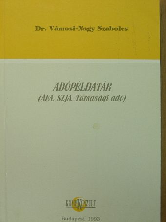 Csátaljay Zsuzsanna - Adópéldatár [antikvár]