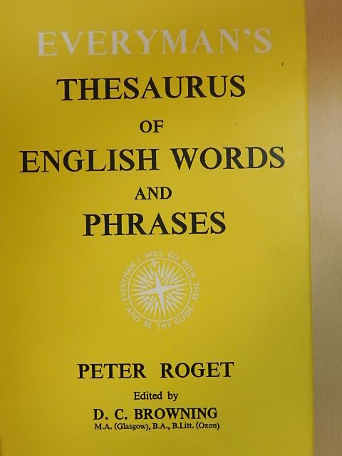 Peter Roget - Everyman's Thesaurus of English Words and Phrases [antikvár]