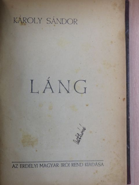 Károly Sándor - Láng [antikvár]