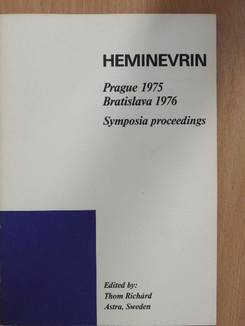 Doz. Inna Salum - Heminevrin symposia [antikvár]
