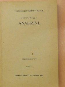 Leindler L. - Analízis I.  [antikvár]