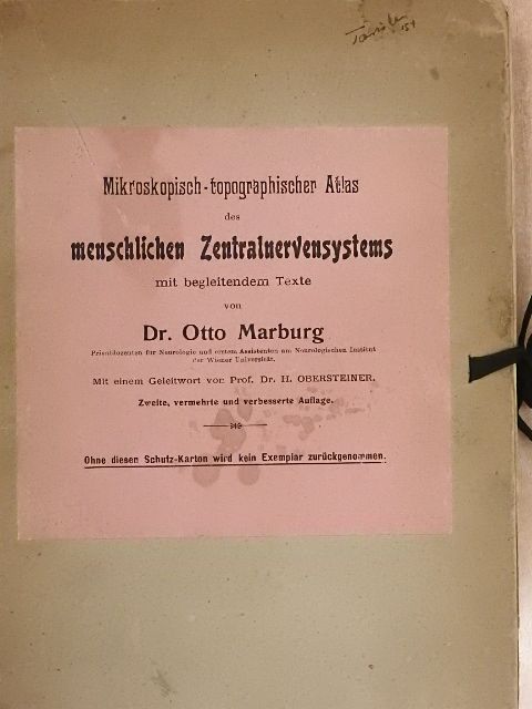 Dr. Otto Marburg - Mikroskopisch-topographischer Atlas des menschlichen Zentralnervensystems [antikvár]