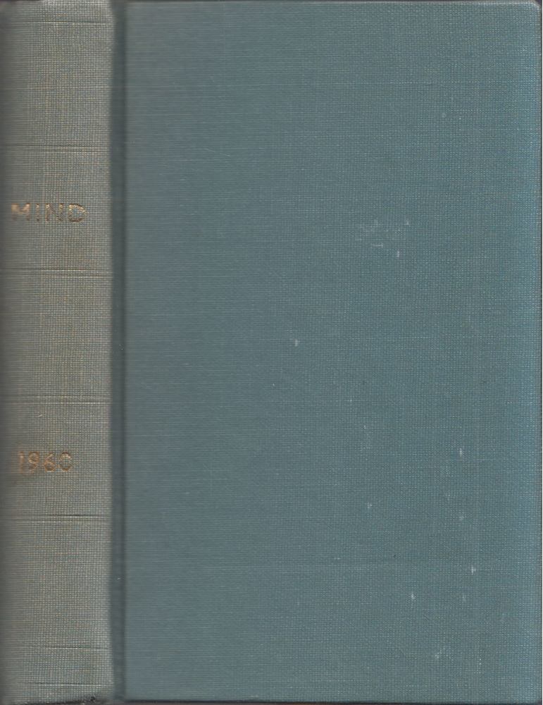 Gilbert Ryle - Mind: A quarterly review of psychology and philosophy 1960 (teljes évfolyam) [antikvár]