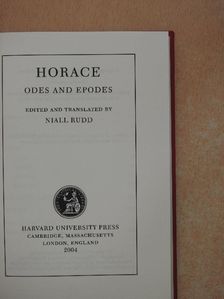 Horace - Odes and Epodes [antikvár]