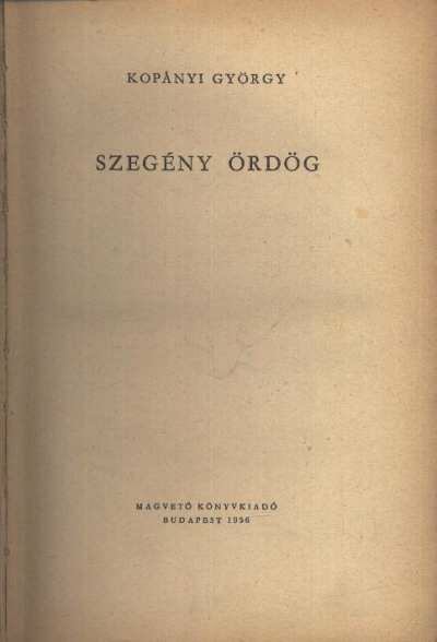 Kopányi György - Szegény ördög [antikvár]