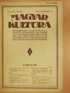 Bangha Béla S. J. - Magyar Kultúra 1928. október 5. [antikvár]
