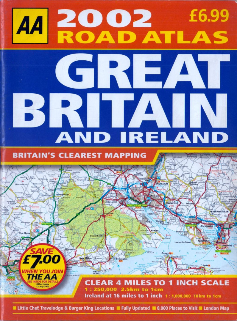 Great Britain and Ireland 2002 Road Atlas [antikvár]