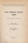 Tayyib Gökbilgin - Islam tetkikleri enstitüsü dergisi [antikvár]