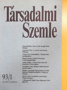 Bognár Károly - Társadalmi Szemle 1993. január [antikvár]