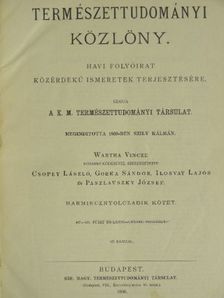 Természettudományi Közlöny 1906. január-december [antikvár]