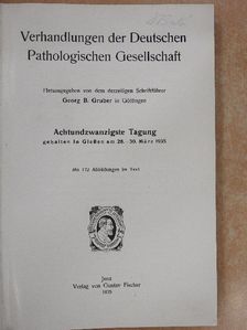 Verhandlungen der Deutschen Pathologischen Gesellschaft 28. Tagung [antikvár]