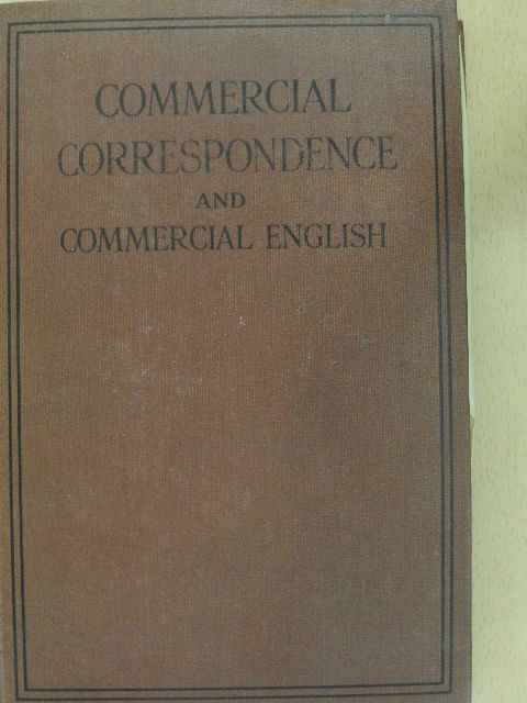Commercial Correspondence and Commercial English [antikvár]