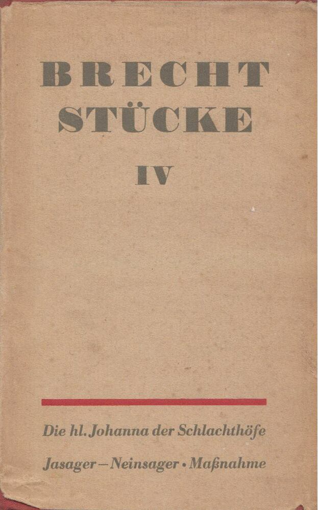 Brecht, Bertolt - Stücke IV. [antikvár]
