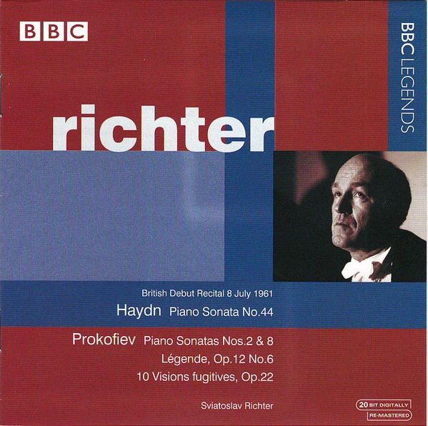 HAYDN, PROKOFIEV - PIANO SONATAS NO.44, NO.2,8, LÉGENDE OP.12no6, 10 VISIONS FUGITIVES CD