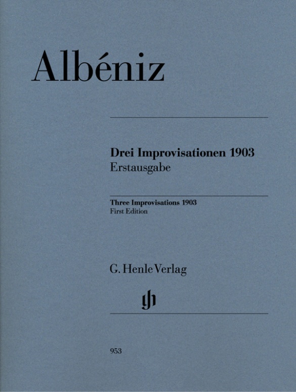 ALBÉNIZ - DREI IMPROVISATIONEN 1903 FÜR KLAVIER ERSTAUSGABE (MILTON R.LAUFER) MIT CD