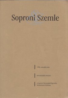SZENDE KATALIN - Soproni Szemle 1998/2. [antikvár]