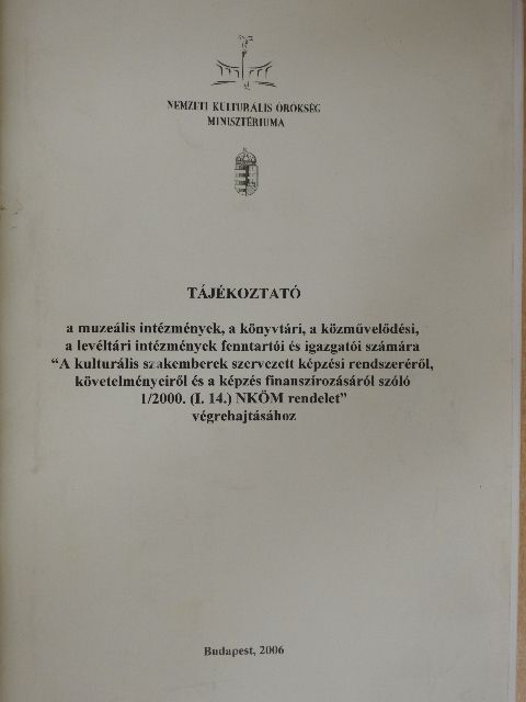 Tájékoztató [antikvár]