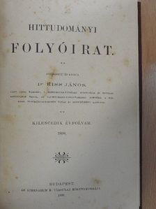 Babik József - Hittudományi folyóirat 1898. [antikvár]